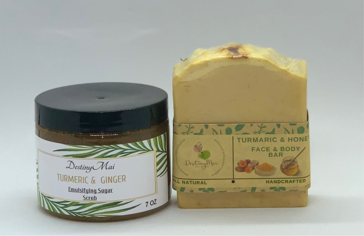 Turmeric and ginger organic body scrub